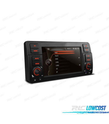 RADIO NAVIGATORE 7" PER BMW SERIE 3 E46 98-06 USB GPS TOUCH HD TIPO OEM