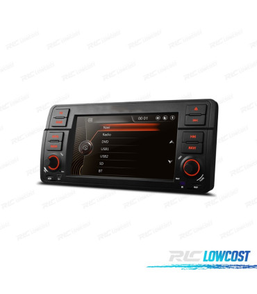 RADIO NAVIGATORE 7" PER BMW SERIE 3 E46 98-06 USB GPS TOUCH HD TIPO OEM