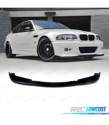 SPOILER LIP BMW E46 98-07 LOOK M3 NERO LUCIDO