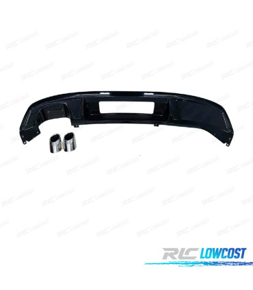 DIFUSORE SEAT LEON 17-20 LOOK FR NERO LUCIDO + TERMINALI DI SCARICO