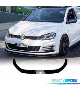 SPOILER LIP VOLKSWAGEN VW GOLF 7.5 17-20 LOOK GTI NERO LUCIDO