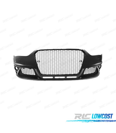PARAURTI ANTERIORE AUDI A4 B8.5 11-15 PDC SRA LOOK RS GRIGLIA NERA FENDINEBBIA