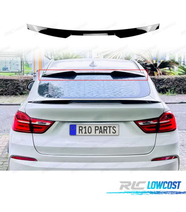 SPOILER ALETTONE TETTO BMW X4 F24 14-18 LOOK M NERO LUCIDO