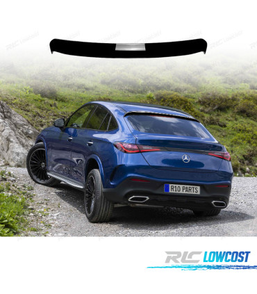 SPOILER ALETTONE TETTO MERCEDES GLC C254 COUPE 24- LOOK AMG NERO LUCIDO