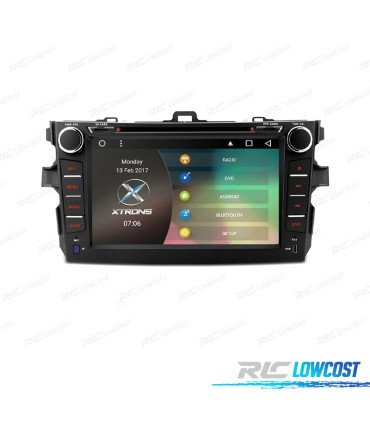 RADIO NAVEGADOR 8" PARA TOYOTA COROLLA 07-11 USB GPS TACTIL HD