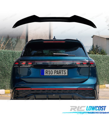 SPOILER ALETTONE TETTO VOLKSWAGEN VW TIGUAN R LINE 24- NERO LUCIDO
