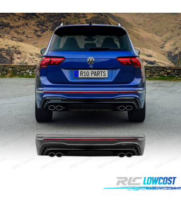 PARAURTI POSTERIORE VOLKSWAGEN TIGUAN 16-24 LOOK R CROMATO