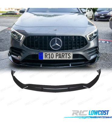 SPOILER LIP MERCEDES CLASSE A W177 18-22 LOOK BRABUS NERO LUCIDO