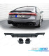DIFFUSORE PER AUDI A7 19-23 LOOK RS7 NERO LUCIDO O---O