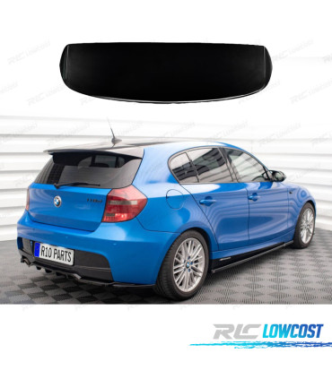 SPOILER ALETTONE BMW E87 04-11 LOOK AERO NERO LUCIDO