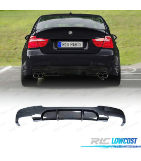 DIFFUSORE BMW E90 E91 LOOK M PERFORMANCE CARBONIO DOPPIA USCITA