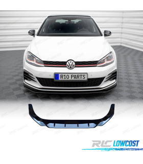SPOILER LIP VOLKSWAGEN VW GOLF 7 7.5 12-20 LOOK CS NERO LUCIDO