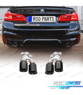 TERMINALI DI SCARICO BMW G30 17-20 LOOK M5 NERO