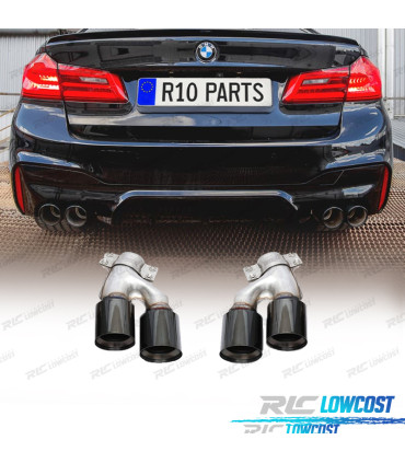 TERMINALI DI SCARICO BMW G30 18-21 LOOK M5 NERO