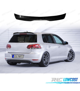 SPOILER ALETTONE VOLKSWAGEN VW GOLF 6 08-12 NERO LUCIDO