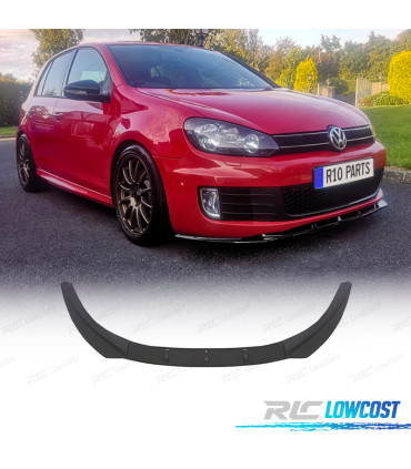 SPOILER LIP VOLKSWAGEN VW GOLF 6 GTI 08-12 NERO