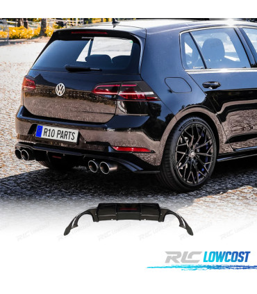 DIFFUSORE VOLKSWAGEN VW GOLF 7.5 17-20 + LUCE DI STOP LOOK TCR DOPPIA USCITA