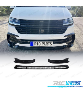SPOILER LIP VOLKSWAGEN VW TRANSPORTER T6 T6.1 15-24 NERO