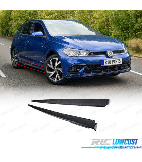 ESTENSIONI MINIGONNE VOLKSWAGEN VW POLO 17- LOOK GTI NERO OPACO