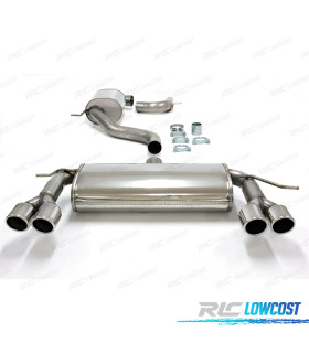 SILENZIATORE DI SCARICO VOLKSWAGEN VW SCIROCCO MK3 08-14 DOBLE