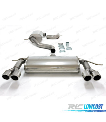 SILENZIATORE DI SCARICO VOLKSWAGEN VW SCIROCCO MK3 08-14 DOBLE