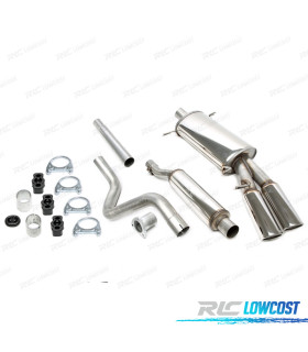 SILENZIATORE DI SCARICO VOLKSWAGEN VW SCIROCCO MK2 82-92 ACCIAIO 63.5MM