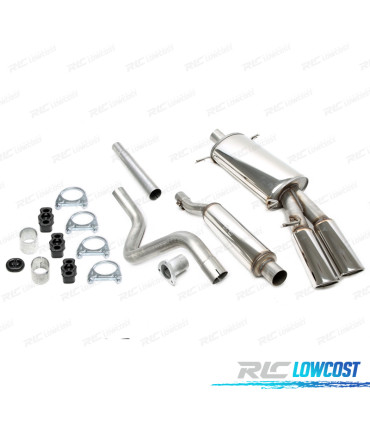 SILENZIATORE DI SCARICO VOLKSWAGEN VW SCIROCCO MK2 82-92 ACCIAIO 63.5MM