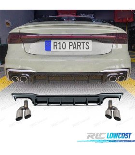 DIFFUSORE PER AUDI A7 19-23 NERO LUCIDO LOOK RS7