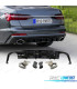 DIFFUSORE AUDI A6 C7 SEDAN AVANT 19-21 LOOK RS6 NERO LUCIDO + TERMINALI DI SCARICO