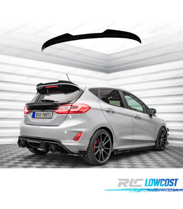 SPOILER ALETTONE FORD FIESTA MK7 17-23 NERO LUCIDO