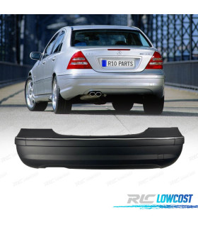 PARAURTI POSTERIORE MERCEDES CLASSE C W203 SEDAN 01-07 LOOK C32 AMG USCITA DOPPIA SINISTRA