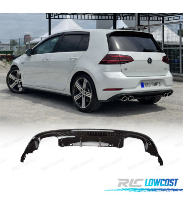 DIFFUSORE VOLKSWAGEN VW GOLF 7.5 17-20 LOOK R NERO LUCIDO