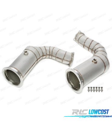 SOPPRESSORE DOWNPIPE PORSCHE CAYENNE TURBO 9YA 19-20 CON SCHERMO TERMICO