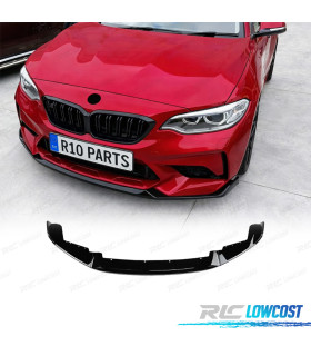 SPOILER LIP BMW F87 M2 COMPETITION 18- LOOK M PERFORMANCE NERO LUCIDO