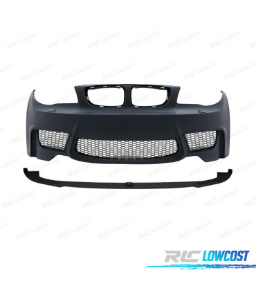 PARAURTI ANTERIORE BMW E81 E87 E82 04-13 LOOK 1M SRA + LIP ANTERIORE