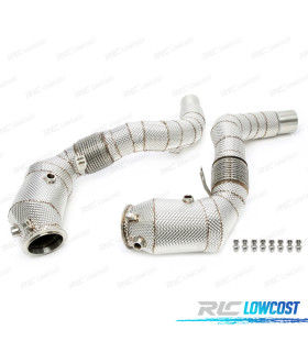 SOPPRESSORE DOWNPIPE BMW F12 F13 F06 14-18 CATALIZZATORE SCHERMO TERMICO