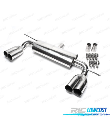 SILENZIATORE DI SCARICO VOLKSWAGEN VW GOLF MK5 03-08 ACCIAIO