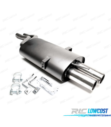 SILENZIATORE DI SCARICO BMW E46 98-07 ACCIAIO
