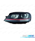FARO SINISTRO XENON VOLKSWAGEN VW GOLF VII GTI GTD 12-17 FONDO NERO D3S / H7