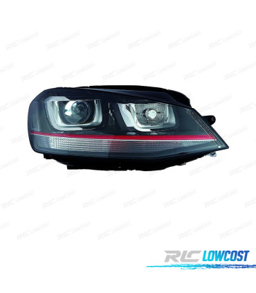 FARO DESTRO XENON VOLKSWAGEN VW GOLF VII GTI GTD 12-17 FONDO NERO