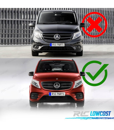 GRIGLIA PER MERCEDES V W447 14-19 NERO LUCIDO