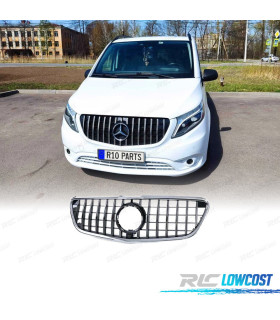 GRIGLIA MERCEDES CLASSE V W447 14-19 NERO CROMATO LOOK AMG