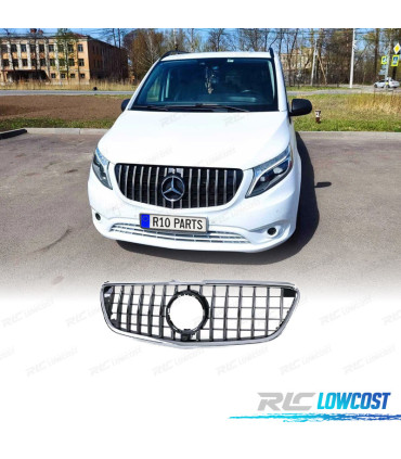 GRIGLIA MERCEDES CLASSE V W447 14-19 NERO CROMATO LOOK AMG