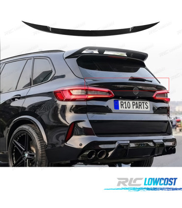SPOILER ALETTONE BMW X5 G05 19-23 LOOK M NERO LUCIDO