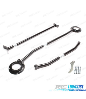 BARRE STABILIZZATRICI REGOLABILI VOLKSWAGEN VW GOLF MK2 83-91 NERO
