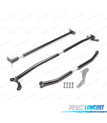 KIT BARRE STABILIZZATRICI REGOLABILI VOLKSWAGEN VW POLO 6N 94-01 NERO
