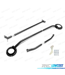 KIT BARRE STABILIZZATRICI REGOLABILI SEAT TOLEDO 1L 91-99 NERO