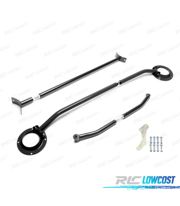 KIT BARRE STABILIZZATRICI REGOLABILI SEAT TOLEDO 1L 91-99 NERO