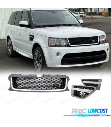 GRIGLIE + PRESE D'ARIA LATERALI RANGE ROVER SPORT 10-13 LOOK AUTOBIOGRAPHY GRIGIO NERO