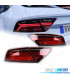 FANALI AUDI A7 4G LOOK RS7 10-17 LED ROSSO AFFUMICATO